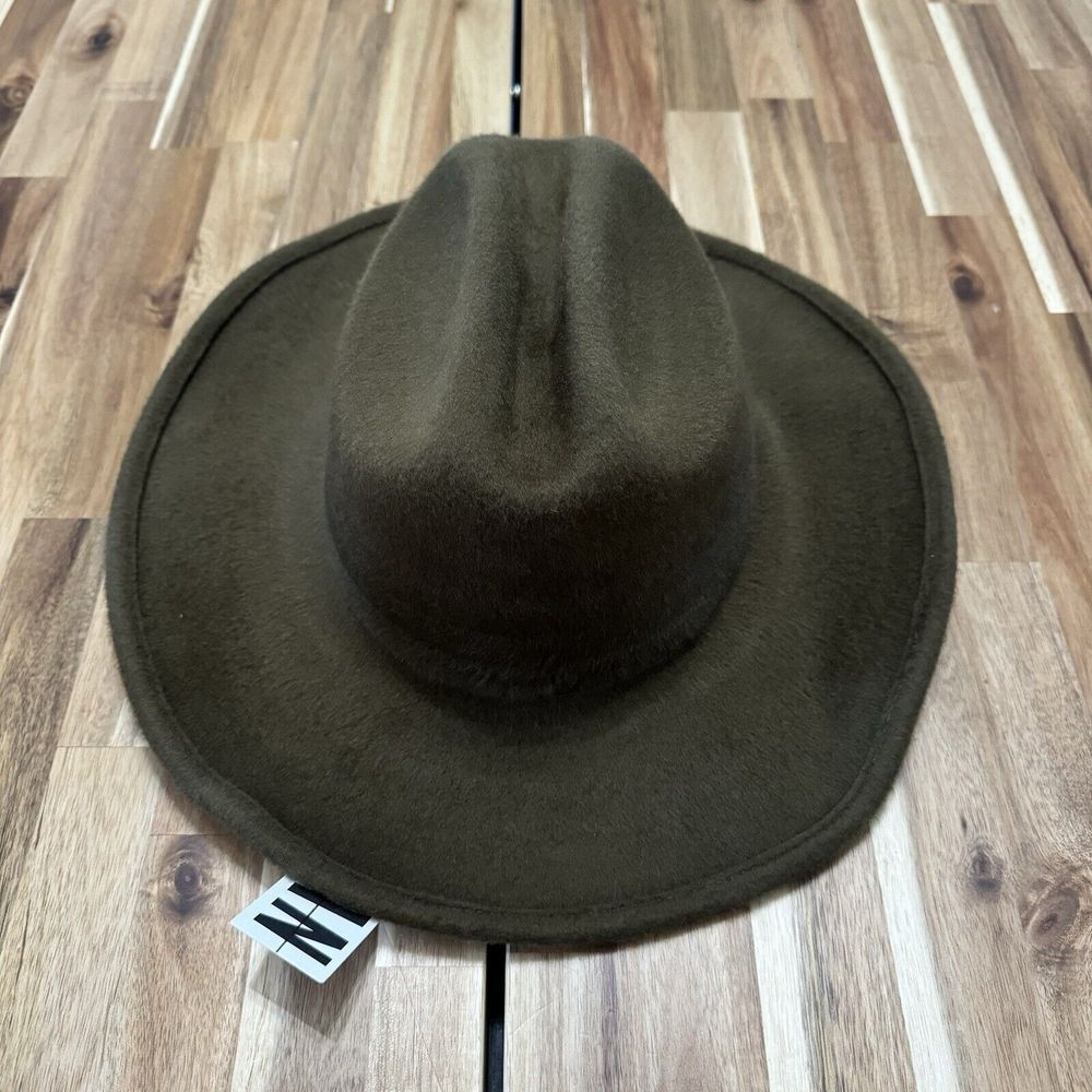 Wyeth Cowboy Hat‎ Womens Brown 100% Wool Western Premium Boho Urban Felt NWT